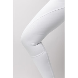 Pantalon d'équitation Horze Leonie fond intégral femme Blanc brillant