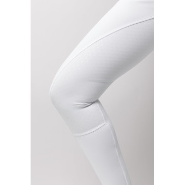 Pantalon d'équitation Horze Leonie fond intégral femme Blanc brillant