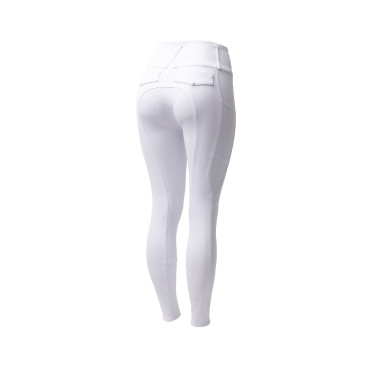 Pantalon d'équitation Horze Leonie fond intégral femme Blanc brillant