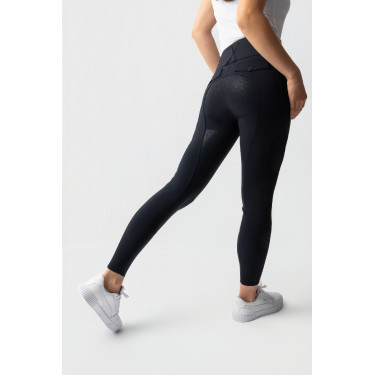 Pantalon d'équitation Horze Leonie fond intégral femme Marine foncé Bleu Pantalon d'équitation Horze Leonie fond intégral femme Marine foncé Bleu