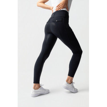 Pantalon d'équitation Horze Leonie fond intégral femme Marine foncé Bleu Pantalon d'équitation Horze Leonie fond intégral femme Marine foncé Bleu