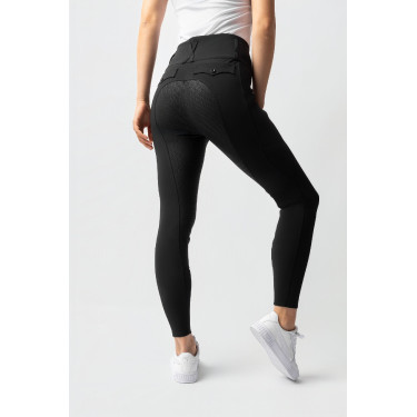 Pantalon d'équitation Horze Leonie fond intégral femme Noir