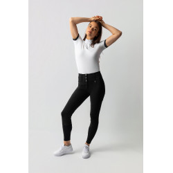 Pantalon d'équitation Horze Leonie fond intégral femme Noir