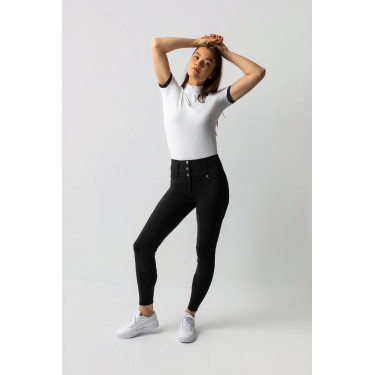 Pantalon d'équitation Horze Leonie fond intégral femme Noir