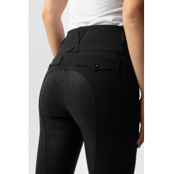 Pantalon d'équitation Horze Leonie fond intégral femme Noir