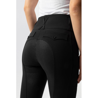 Pantalon d'équitation Horze Leonie fond intégral femme Noir