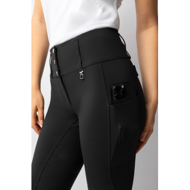 Pantalon d'équitation Horze Leonie fond intégral femme Noir