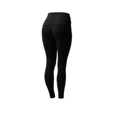 Pantalon d'équitation Horze Leonie fond intégral femme Noir
