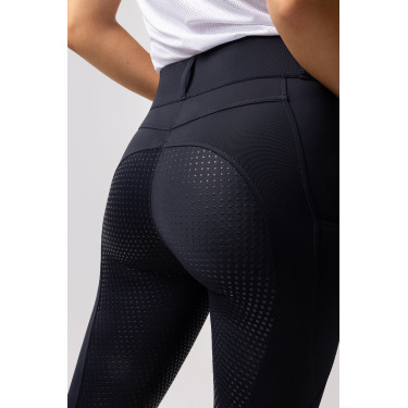 Pantalon d'équitation Horze Evelyn fond intégral femme Marine foncé Bleu Pantalon d'équitation Horze Evelyn fond intégral femme Marine foncé Bleu