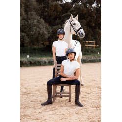 Pantalon d'équitation Horze Evelyn fond intégral femme Marine foncé Bleu Pantalon d'équitation Horze Evelyn fond intégral femme Marine foncé Bleu