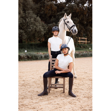 Pantalon d'équitation Horze Evelyn fond intégral femme Marine foncé Bleu Pantalon d'équitation Horze Evelyn fond intégral femme Marine foncé Bleu