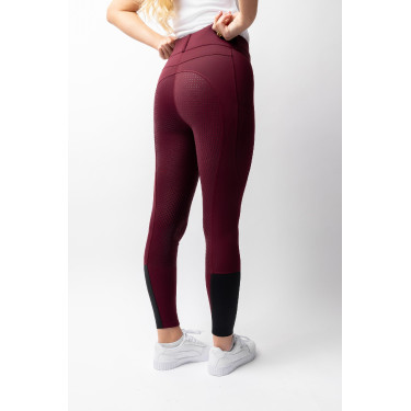 Pantalon d'équitation Horze Evelyn fond intégral femme Port Royale Bordeaux