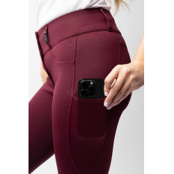 Pantalon d'équitation Horze Evelyn fond intégral femme Port Royale Bordeaux