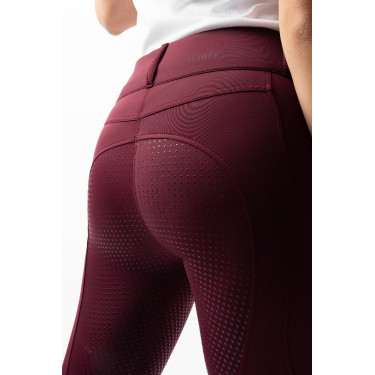 Pantalon d'équitation Horze Evelyn fond intégral femme Port Royale Bordeaux