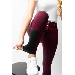 Pantalon d'équitation Horze Evelyn fond intégral femme Port Royale Bordeaux