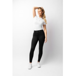 Pantalon d'équitation Horze Evelyn fond intégral femme Noir Pantalon d'équitation Horze Evelyn fond intégral femme Noir