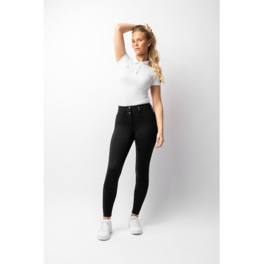 Pantalon d'équitation Horze Evelyn fond intégral femme Noir Pantalon d'équitation Horze Evelyn fond intégral femme Noir