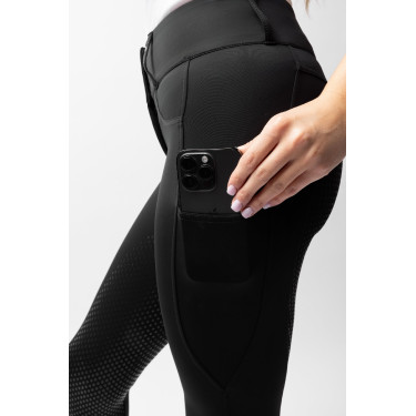 Pantalon d'équitation Horze Evelyn fond intégral femme Noir Pantalon d'équitation Horze Evelyn fond intégral femme Noir
