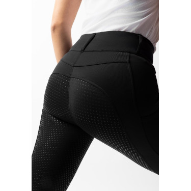 Pantalon d'équitation Horze Evelyn fond intégral femme Noir Pantalon d'équitation Horze Evelyn fond intégral femme Noir