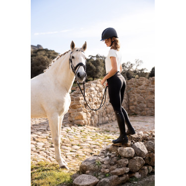 Pantalon d'équitation Horze Evelyn fond intégral femme Noir Pantalon d'équitation Horze Evelyn fond intégral femme Noir