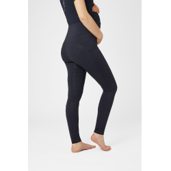 Legging de maternité Horze Ginny fond intégral grip poches téléphone Bleu marine