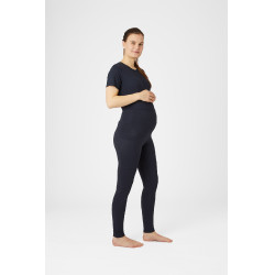 Legging de maternité Horze Ginny fond intégral grip poches téléphone Bleu marine