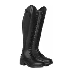 Bottes d'équitation Horze à lacets femme Noir