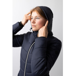Veste d'équitation matelassée Horze Astrid femme Bleu polaire Bleu marine