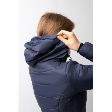 Veste d'équitation matelassée Horze Astrid femme Bleu polaire Bleu marine