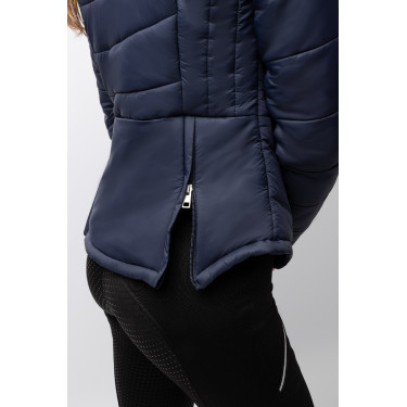 Veste d'équitation matelassée Horze Astrid femme Bleu polaire Bleu marine