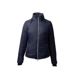 Veste d'équitation matelassée Horze Astrid femme Bleu polaire Bleu marine
