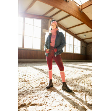 Veste d'équitation matelassée Horze Astrid femme Bleu polaire Bleu marine