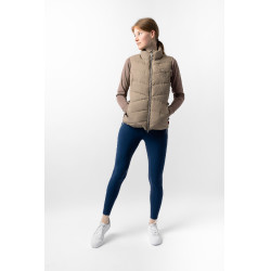 Doudoune sans manches matelassé B Vertigo Cordelia Brun boue Beige