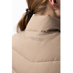 Doudoune sans manches matelassé B Vertigo Cordelia Brun boue Beige
