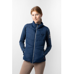 Doudoune sans manches matelassé B Vertigo Cordelia Marine titan Bleu marine