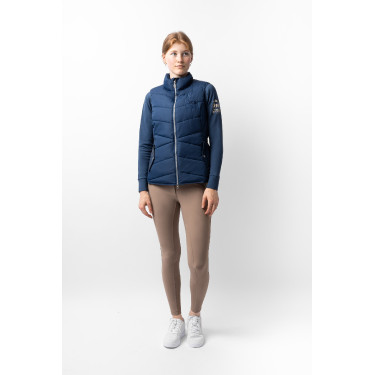 Doudoune sans manches matelassé B Vertigo Cordelia Marine titan Bleu marine