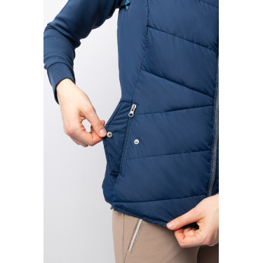 Doudoune sans manches matelassé B Vertigo Cordelia Marine titan Bleu marine