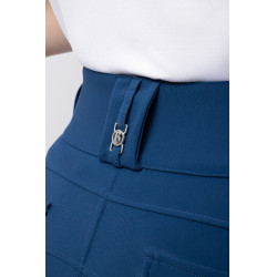 Pantalon d'équitation femme B Vertigo thermique grip intégral Enya Marine titan Bleu marine