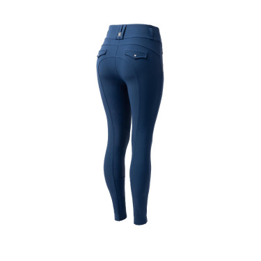 Pantalon d'équitation femme B Vertigo thermique grip intégral Enya Marine titan Bleu marine