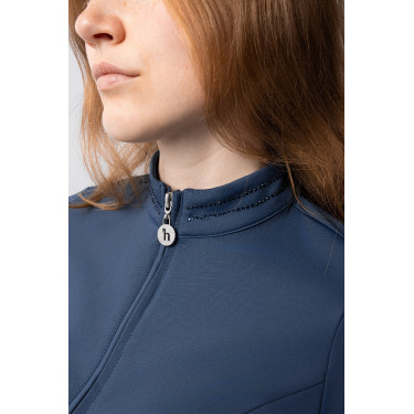 Chemise d'entraînement Horze Eloise Indigo vintage Bleu marine