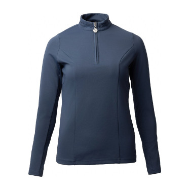 Chemise d'entraînement Horze Eloise Indigo vintage Bleu marine