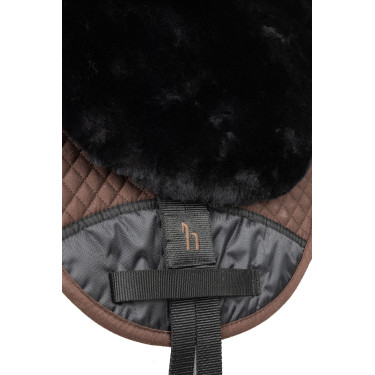 Tapis de monte en peau de mouton Horze Noir Tapis de monte en peau de mouton Horze Noir