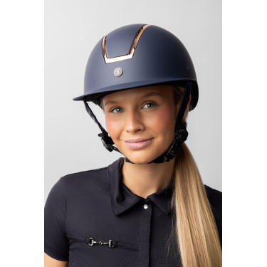 Casque Atmos Metallic II Horze Marine / rose gold Bleu marine