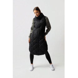 Doudoune longue sans manches rembourrée Gem B Vertigo Beauté noir