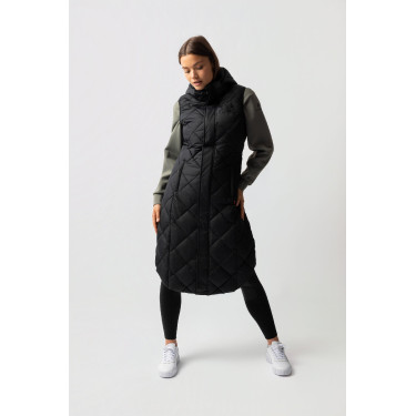 Doudoune longue sans manches rembourrée Gem B Vertigo Beauté noir