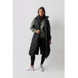 Doudoune longue sans manches rembourrée Gem B Vertigo Beauté noir