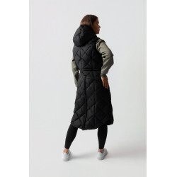 Doudoune longue sans manches rembourrée Gem B Vertigo Beauté noir