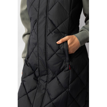 Doudoune longue sans manches rembourrée Gem B Vertigo Beauté noir