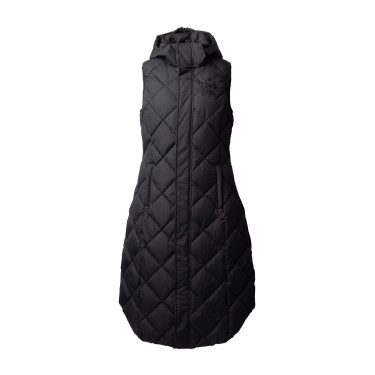Doudoune longue sans manches rembourrée Gem B Vertigo Beauté noir