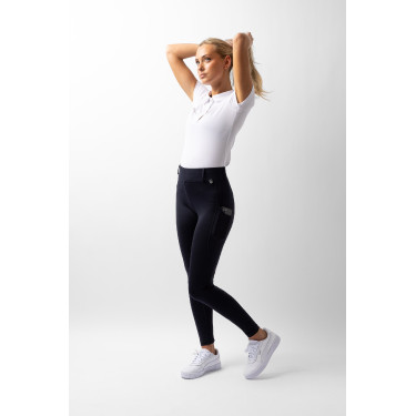Legging fond intégral Grip Horze Dea femme Marine foncé Bleu